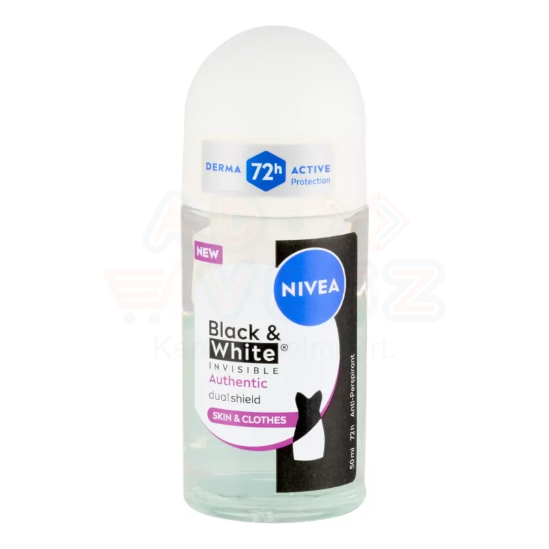 NIVEA golyós dezodor 50 ml Black&White invisible authentic Kép