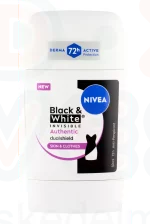 NIVEA deo stift 50 ml Black&White Silky Authentic Kép