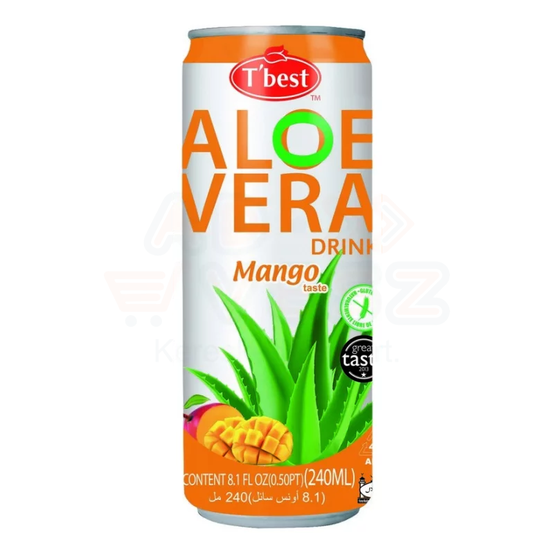 ALOE VERA rostos gyümölcsital 240 ml Mangó ízű 	 Kép