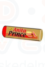 Anita Prince töltött keksz 125 g Eper ízű krémmel Kép