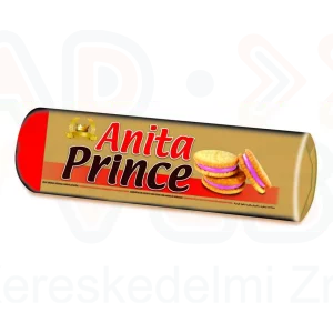 Anita Prince töltött keksz 125 g Eper ízű krémmel