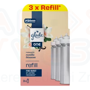 Glade® ONE koncentrált légfrissítő aeroszol utántöltő 2+1 Romantic Vanilla Blossom