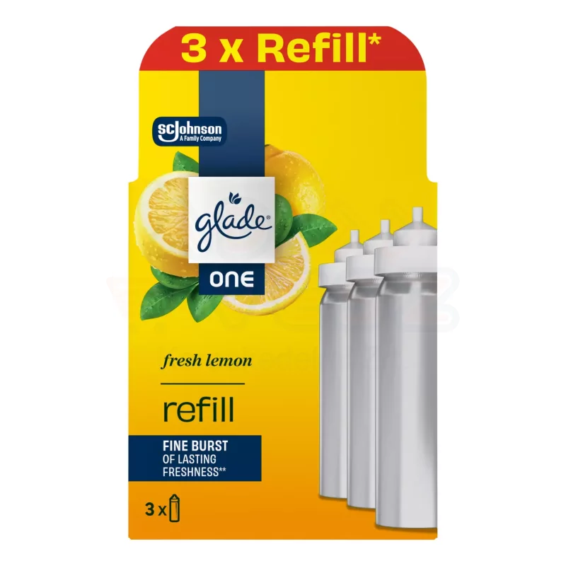 Glade® ONE koncentrált légfrissítő aeroszol utántöltő 2+1 Fresh Lemon Kép