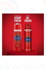 Old Spice Base Outdoor ajándékcsomag (Captain deo spray&tusfürdő) 2026 Kép